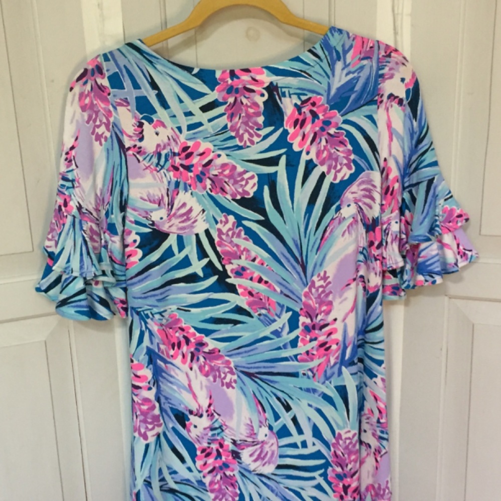 Lilly Pulitzer Blue and Pink Mini Dress - Picture 13 of 15